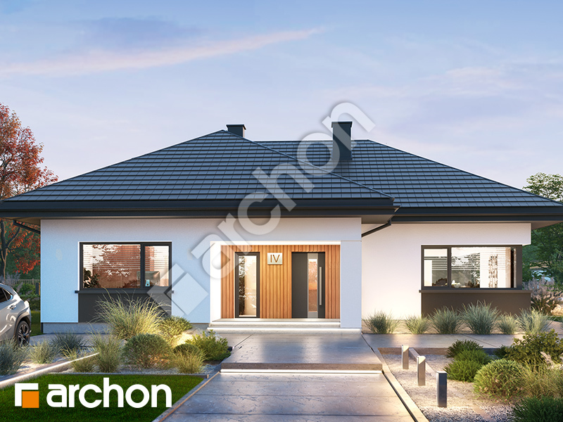 Dom w paryżankach 2 (E) - wizualizacja 1