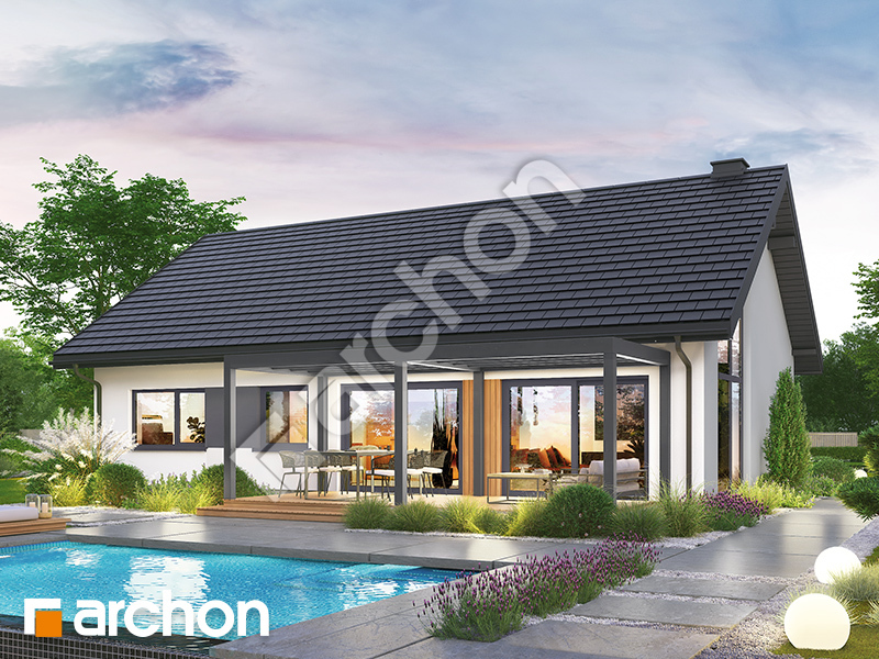 Dom w jaśminowcach 2 (E) - wizualizacja 2