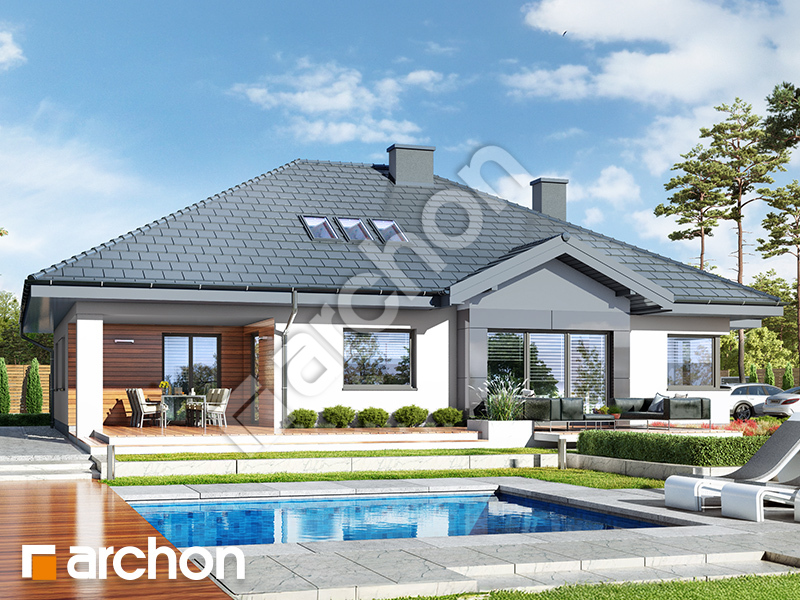 Dom w jonagoldach 5 (G2) ver.2 - wizualizacja 2