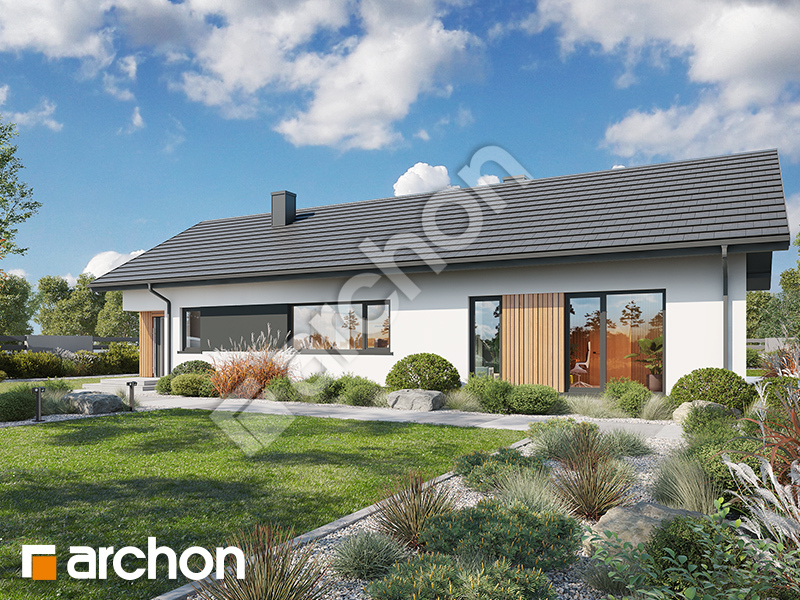 Dom w modrzewiach 7 (E) - wizualizacja 2