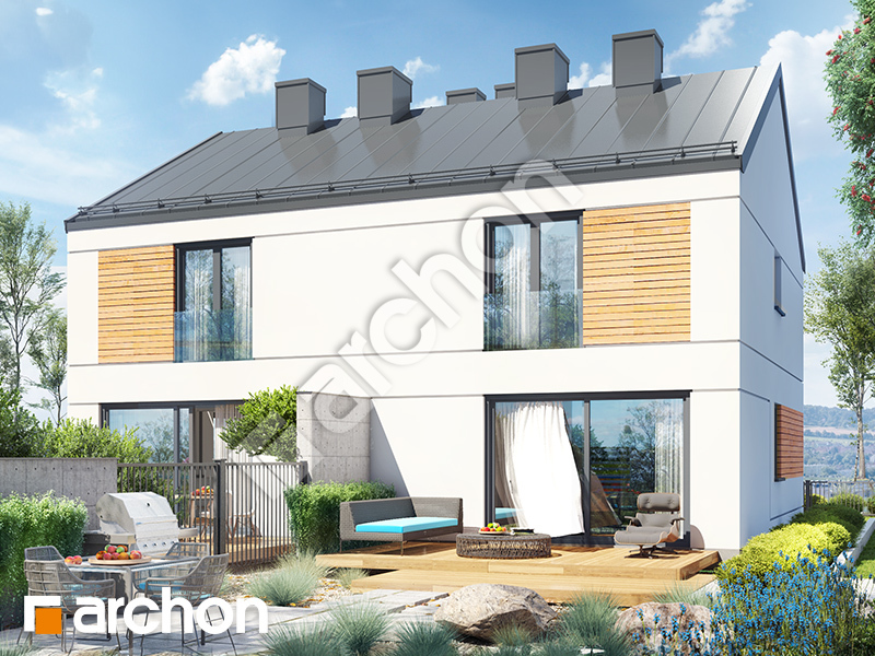 Dom w tunbergiach (R2) ver.2 - wizualizacja 2