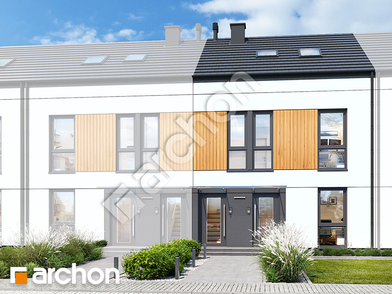 Dom w bratkach 19 (R2SE) ver.2 - wizualizacja 1