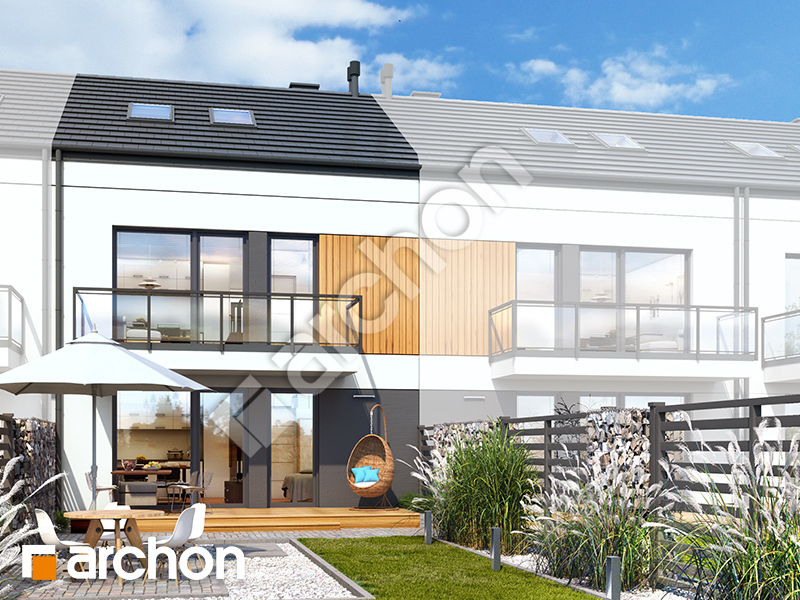 Dom w bratkach 19 (R2SE) ver.2 - wizualizacja 2