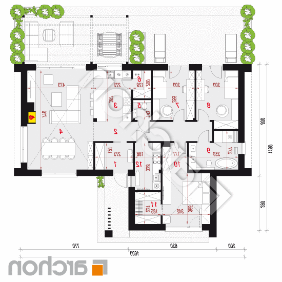 Dom w fantazjach 2 (E) | rzut parteru