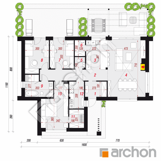 Dom w fantazjach 2 (E) | rzut parteru
