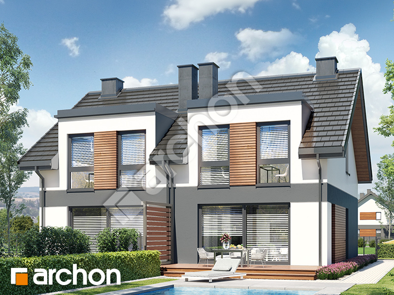 Dom w riveach 16 (GR2) ver.2 - wizualizacja 2