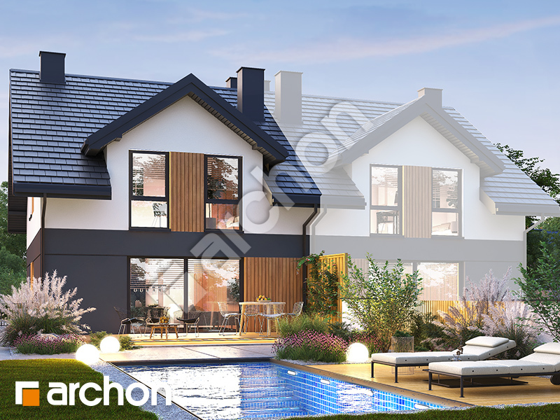 Dom w narcyzach 14 (B) - wizualizacja 2