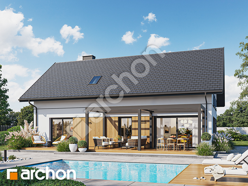 Dom w arganiach (G2E) - wizualizacja 2