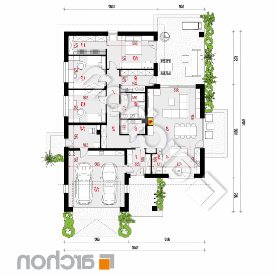 Dom w anodach 2 (G2E) | rzut parteru
