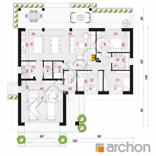 Dom w czernicach 3 (G2E) | rzut parteru