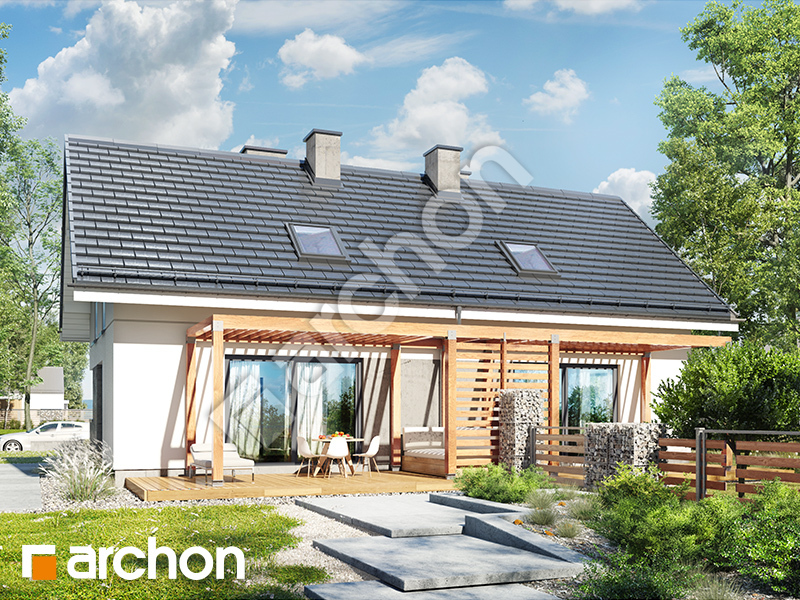 Dom w borówkach (R2N) ver.2 - wizualizacja 2