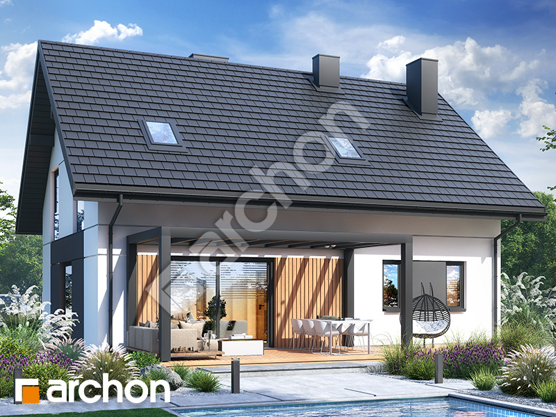 Dom w jabłonkach 24 (G) - wizualizacja 2