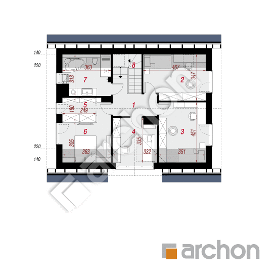 Dom w jabłonkach 24 (G) | rzut poddasza