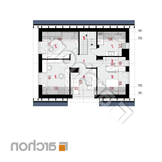 Dom w jabłonkach 24 (G) | rzut poddasza
