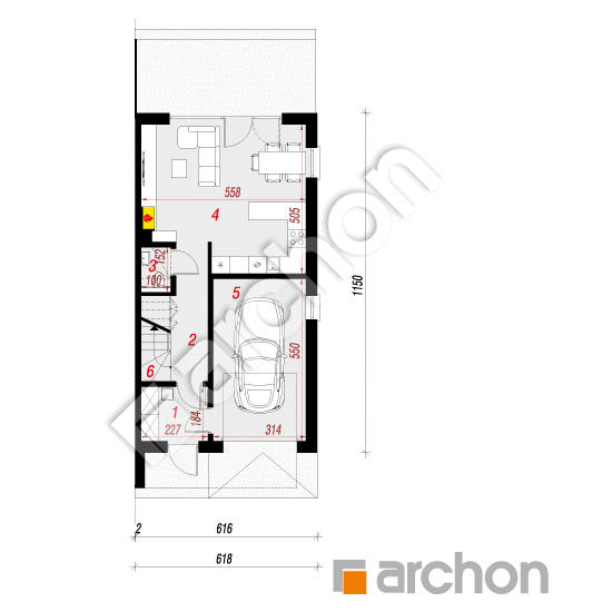 Dom w riveach 9 (GB) | rzut parteru