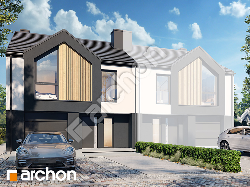 Dom w szachownicach (GB) - wizualizacja 1