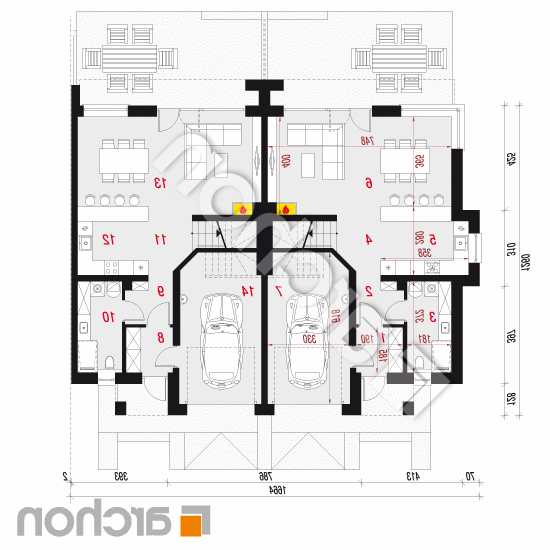 Willa Julia (R2B) ver.2 | rzut parteru