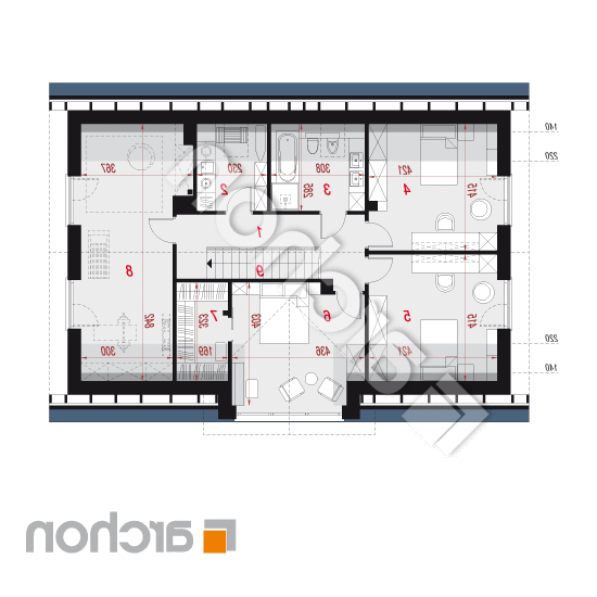 Dom w balsamowcach 21 (GE) | rzut poddasza