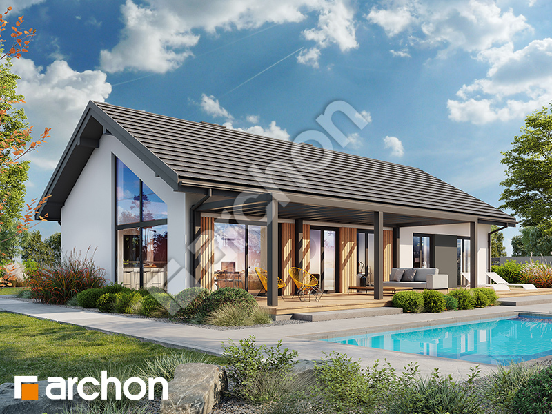 Dom w kosaćcach 16 (A) - wizualizacja 1