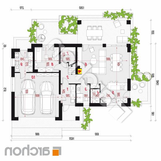 Dom w afaskach 3 (G2E) | rzut parteru