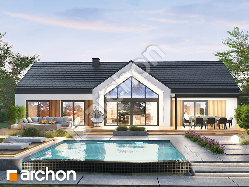 Dom w modrzewiach 9 (E) - wizualizacja 1