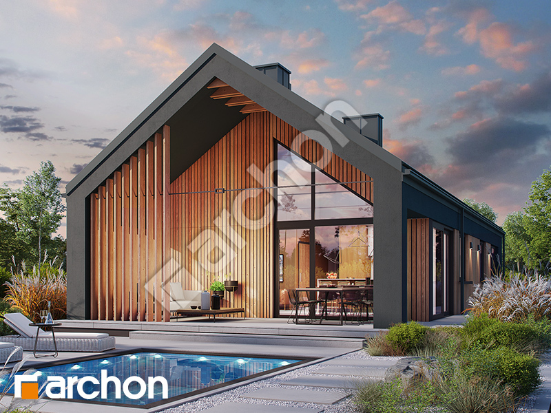 Dom w kosaćcach 22 - wizualizacja 1