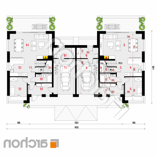 Willa Julia 16 (GR2) | rzut parteru