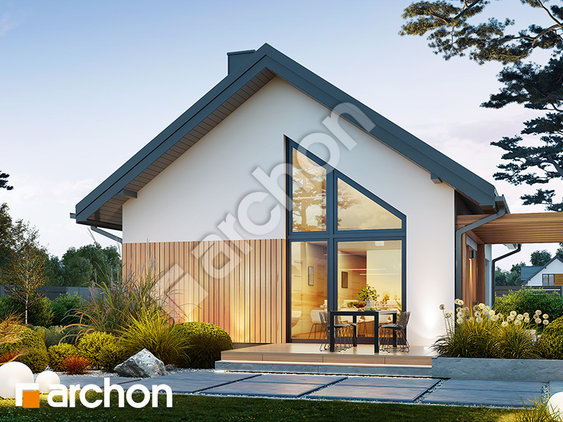 Dom w kosaćcach 54 (E) - wizualizacja 2