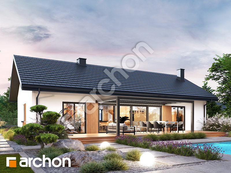 Dom w modrzewiach 10 (E) - wizualizacja 2