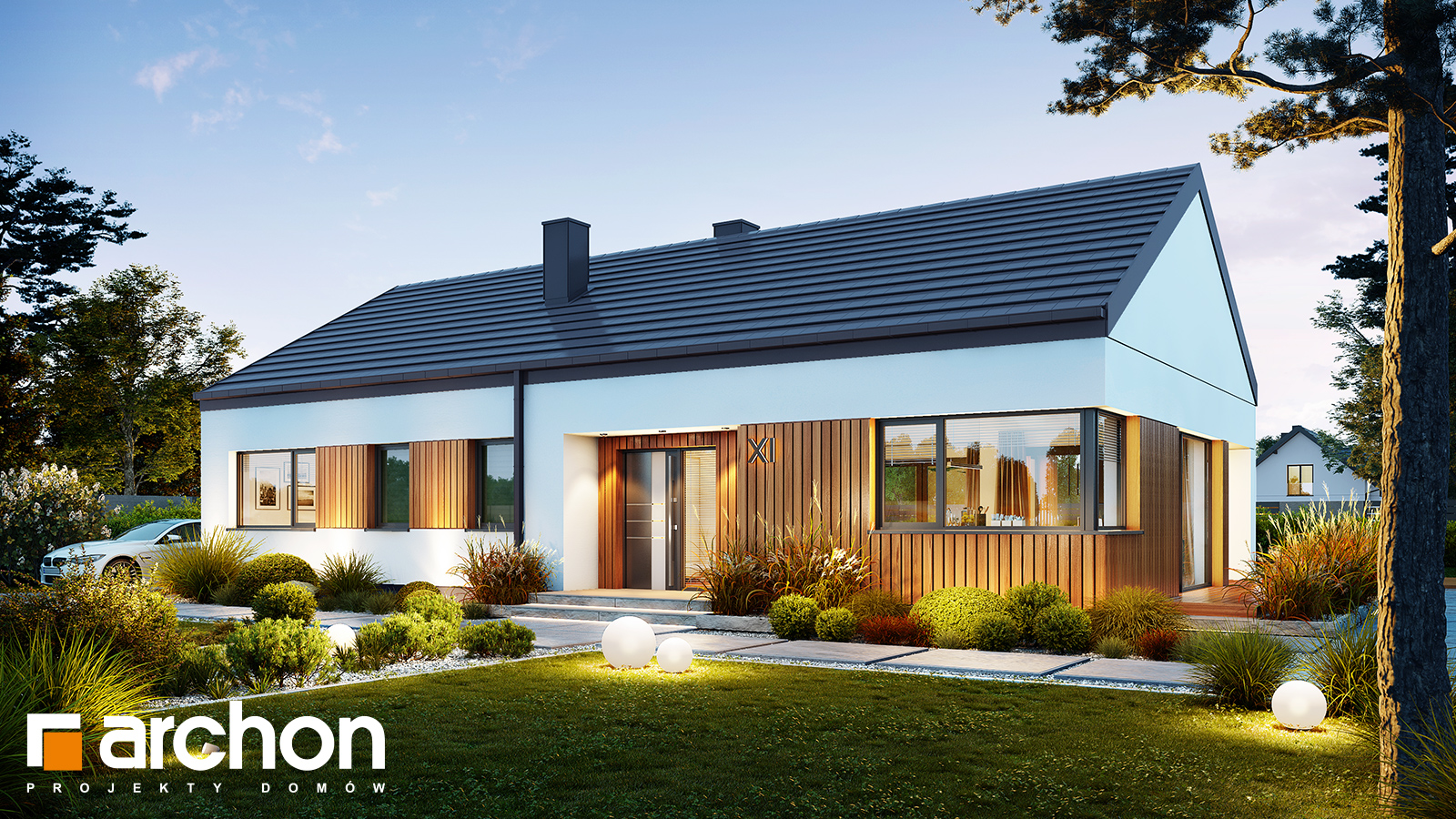 Dom w połonicznikach (E) - stylizacja 1