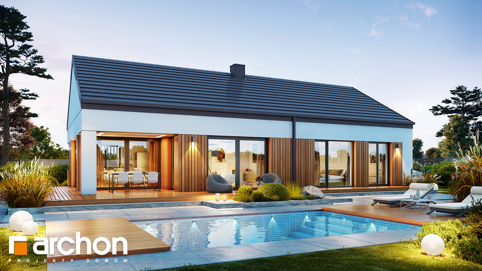 Dom w połonicznikach (E) - stylizacja 2