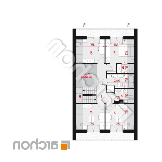 Dom w wiesiołkach 3 (E) | rzut poddasza