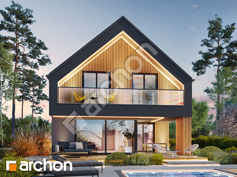 Dom w wiesiołkach 3 (E) - wizualizacja 1