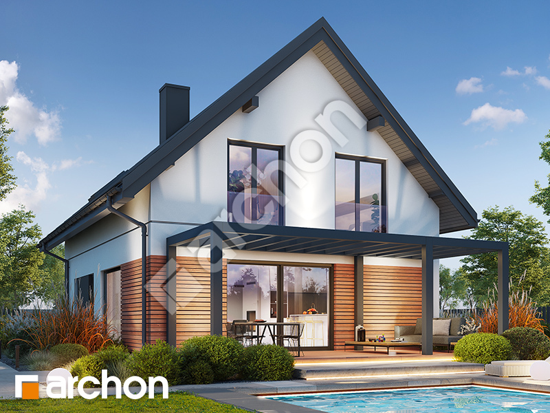 Dom w malinówkach 55 - wizualizacja 2