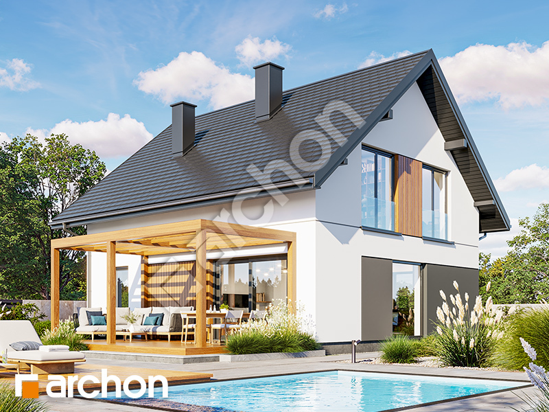 Dom w knieciach (E) - wizualizacja 2