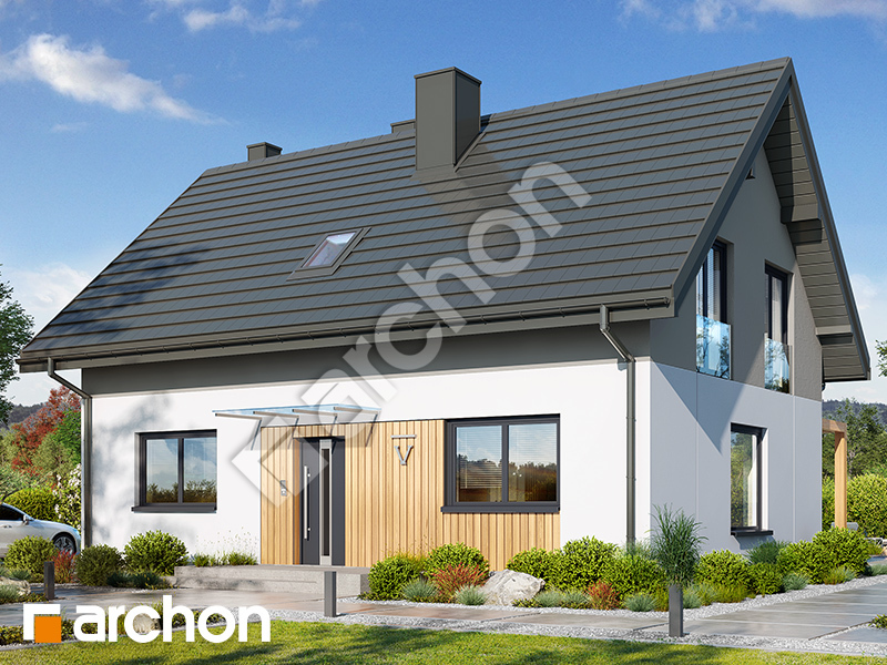 Dom w zielistkach 35 - wizualizacja 1