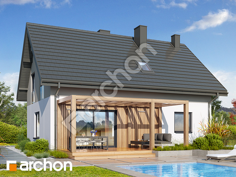 Dom w zielistkach 35 - wizualizacja 2