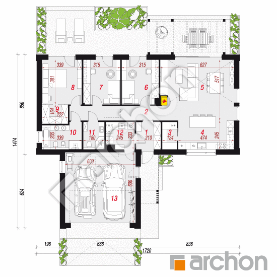 Dom w rarytasach 5 (G2E) | rzut parteru