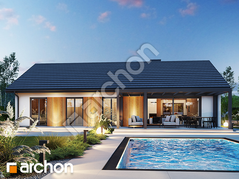 Dom w skalnicach (G2) - wizualizacja 2