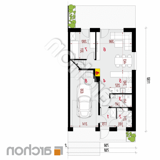 Dom w kupidynkach 2 (GB) | rzut parteru
