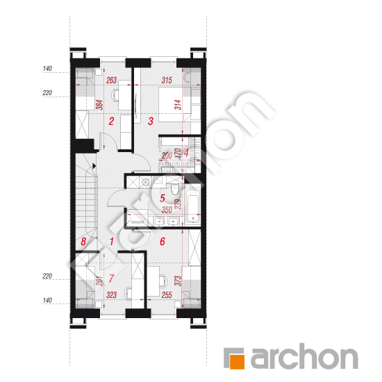 Dom w riveach 8 (GS) ver.2 | rzut poddasza