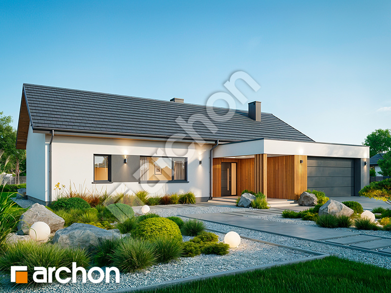 Dom pod krzewuszką 2 (G2E) - wizualizacja 2