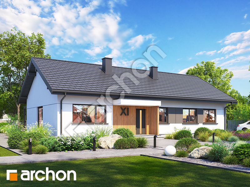 Dom w kostrzewach 17 (E) - wizualizacja 1