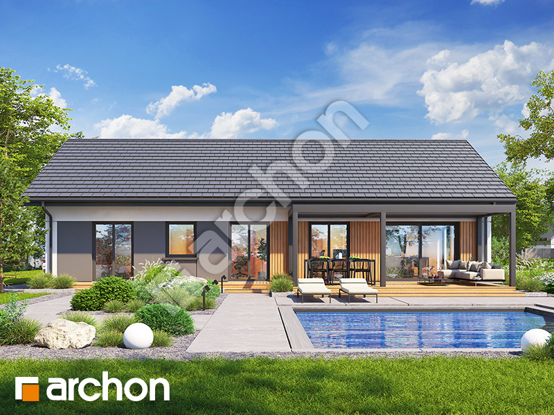 Dom w kostrzewach 17 (E) - wizualizacja 2