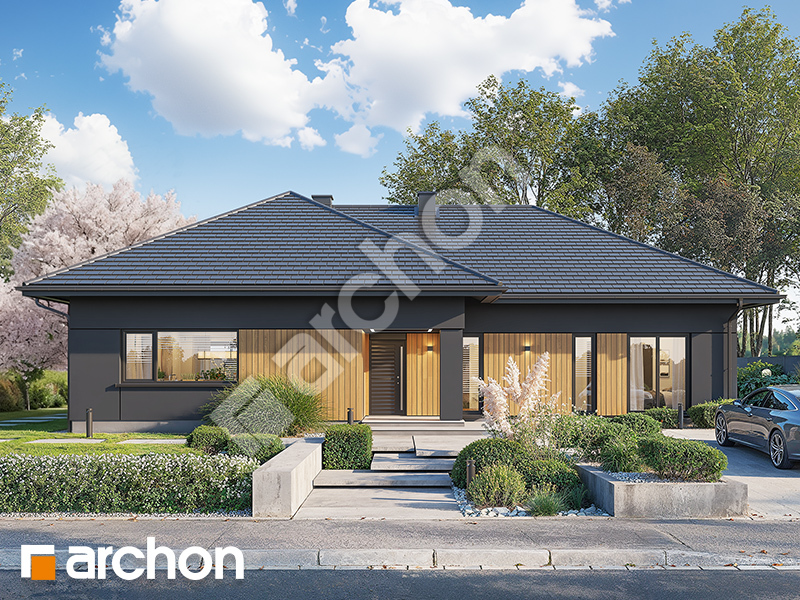 Dom pod sakurą (E) - wizualizacja 1