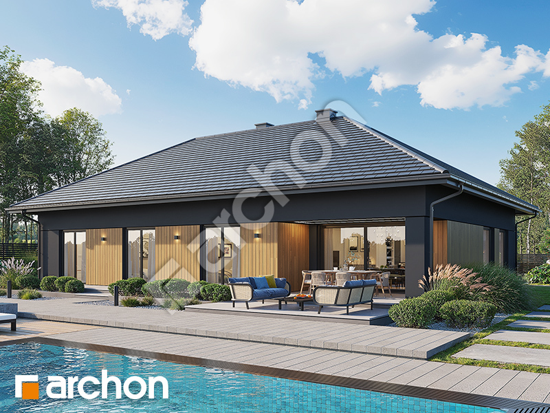 Dom pod sakurą (E) - wizualizacja 2