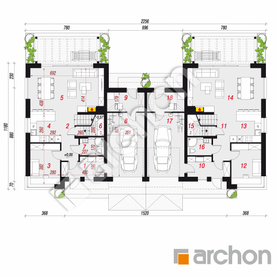 Willa Julia 19 (GR2) | rzut parteru