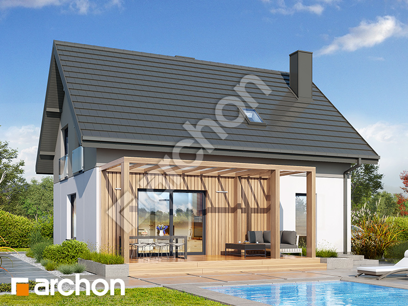 Dom w zielistkach 34 (A) - wizualizacja 2