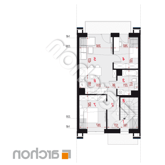 Dom w bratkach 23 (R2S) ver.2 | rzut poddasza