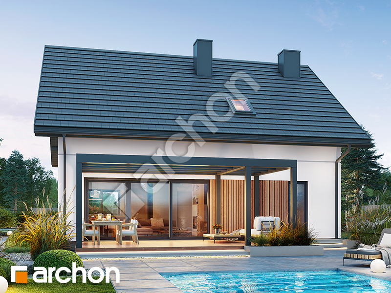 Dom w beniaminkach (E) - wizualizacja 2